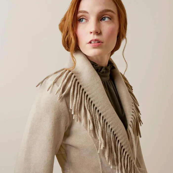 Women Jackets and Vests Ariat Sausalito Coat Oatmeal Women Jackets and Vests Ariat Sausalito Coat Oatmeal