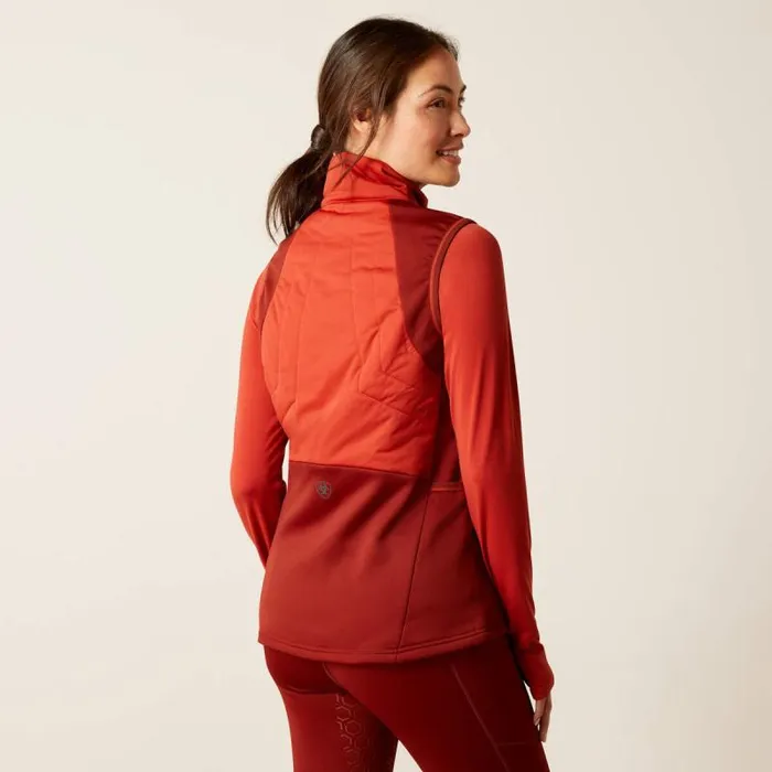 Women Jackets and Vests Ariat Venture Full Zip Vest Red Ochre Women Jackets and Vests Ariat Venture Full Zip Vest Red Ochre