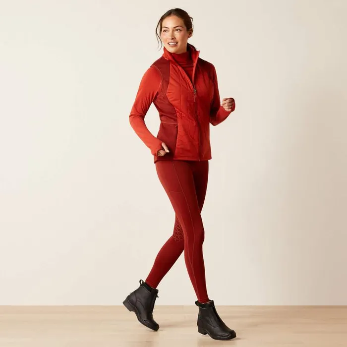Women Jackets and Vests Ariat Venture Full Zip Vest Red Ochre Women Jackets and Vests Ariat Venture Full Zip Vest Red Ochre