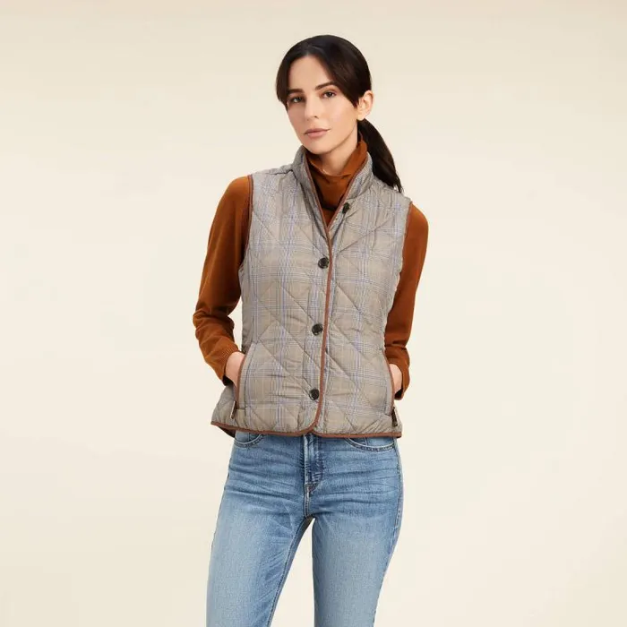 Women Jackets and Vests Ariat Woodside 20 Vest Glen Plaid