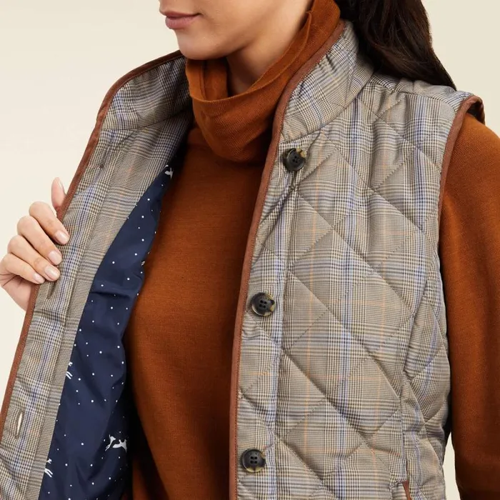 Women Jackets and Vests Ariat Woodside 20 Vest Glen Plaid Women Jackets and Vests Ariat Woodside 20 Vest Glen Plaid