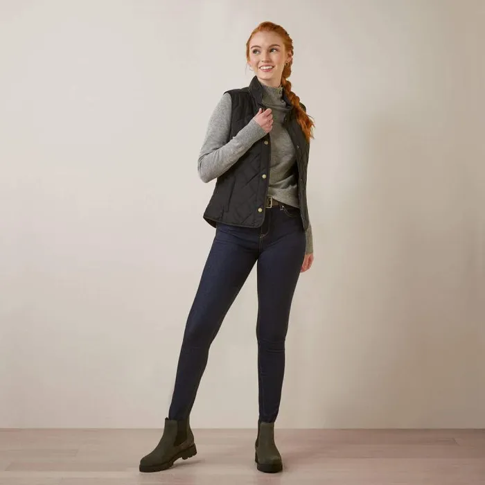 Women Jackets and Vests Ariat Woodside Vest Black Women Jackets and Vests Ariat Woodside Vest Black