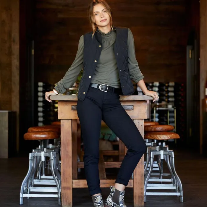 Women Jackets and Vests Ariat Woodside Vest Black Women Jackets and Vests Ariat Woodside Vest Black