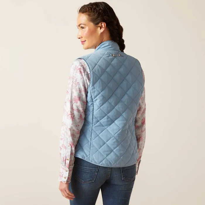 Women Jackets and Vests Ariat Woodside Vest Blue Shadow Women Jackets and Vests Ariat Woodside Vest Blue Shadow