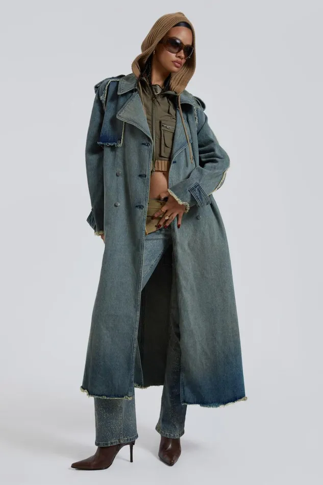 Women Jaded London Denim and Jeans Downtown Denim Coat
