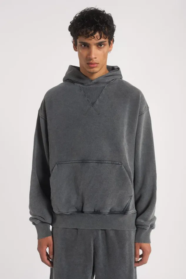 Women Jaded London Hoodies and Sweatshirts NTRLS Chrome Grey Oversized Hoodie