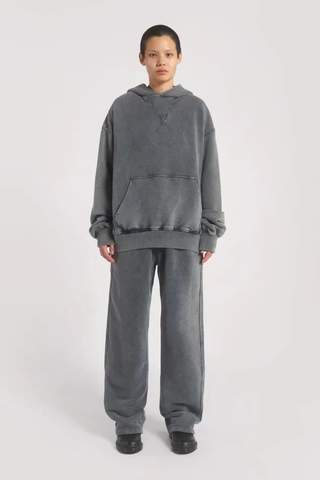 Women Jaded London Hoodies and Sweatshirts NTRLS Chrome Grey Oversized Hoodie