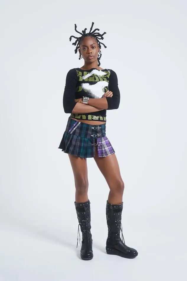Women Jaded London Skirts Kilty As Charged Mini Skirt