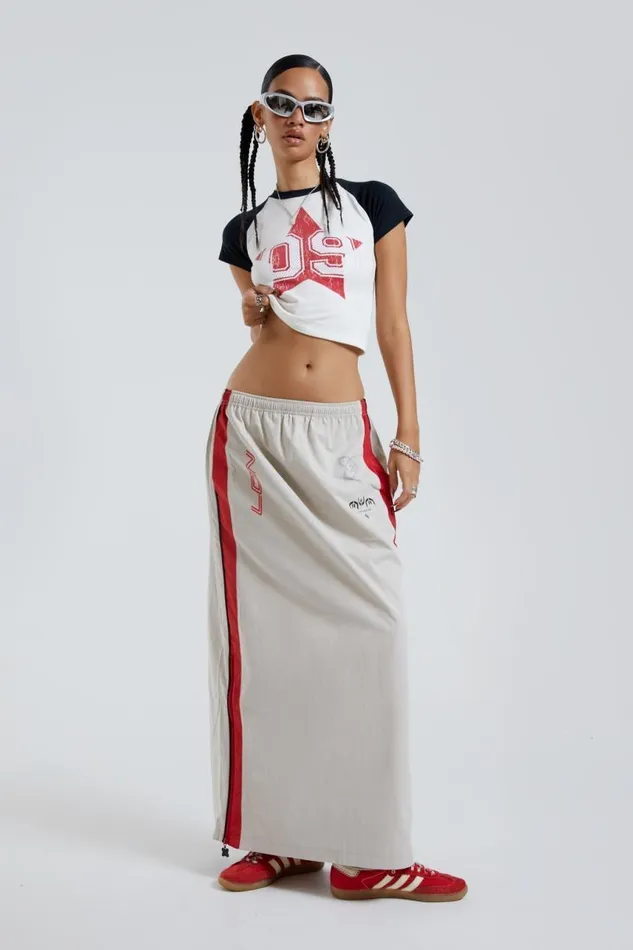 Women Jaded London Skirts Uptown Windbreaker Maxi Skirt