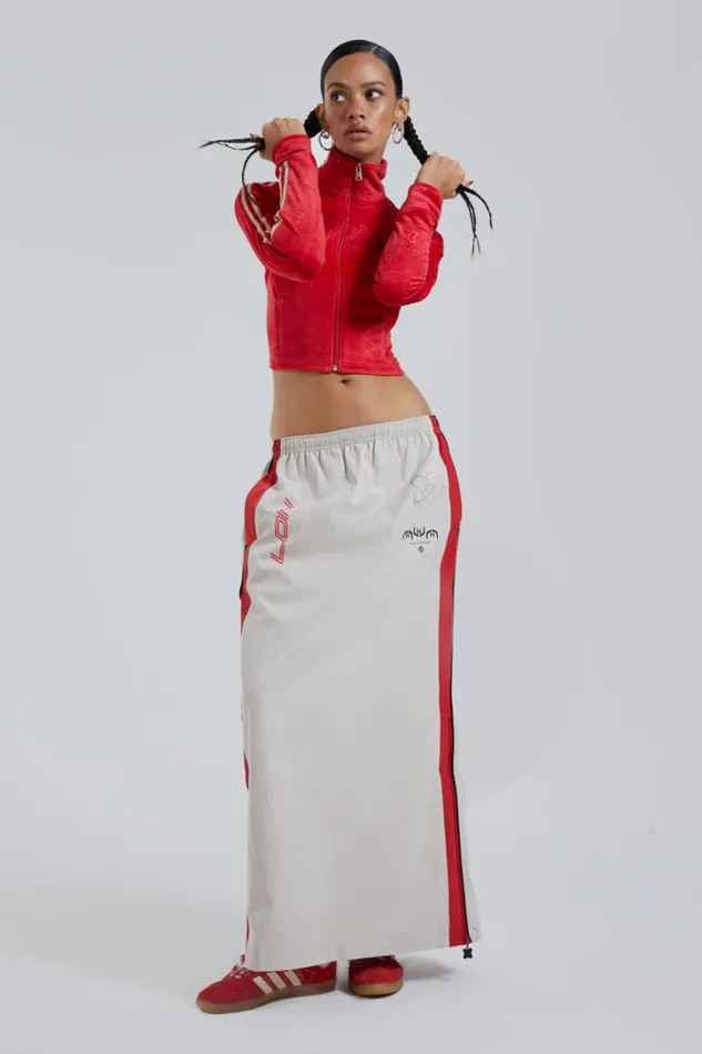 Women Jaded London Skirts Uptown Windbreaker Maxi Skirt