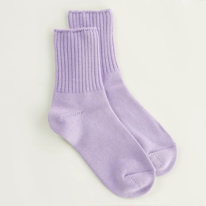 WomenMen Accessories MONROW Organic Cotton Socks Misty Lilac