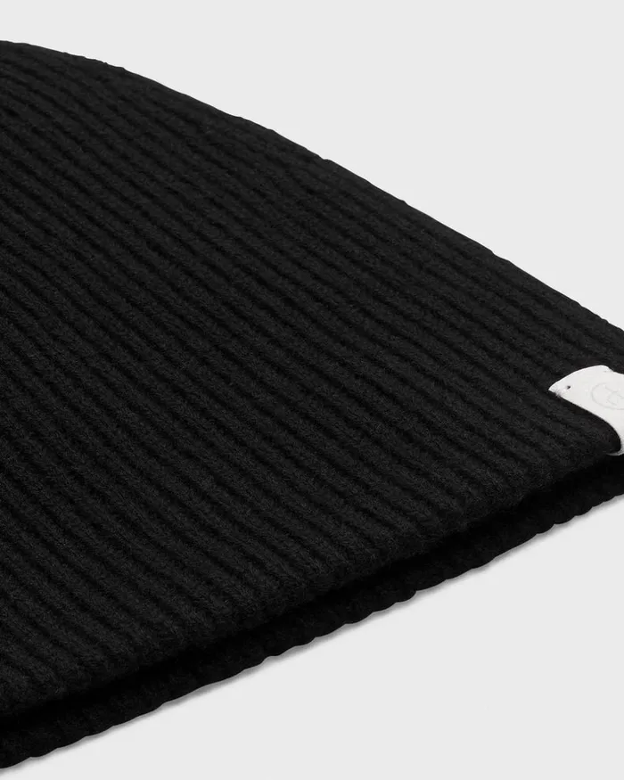 WomenMen Hats Rag 038 Bone Ace Beanie Black