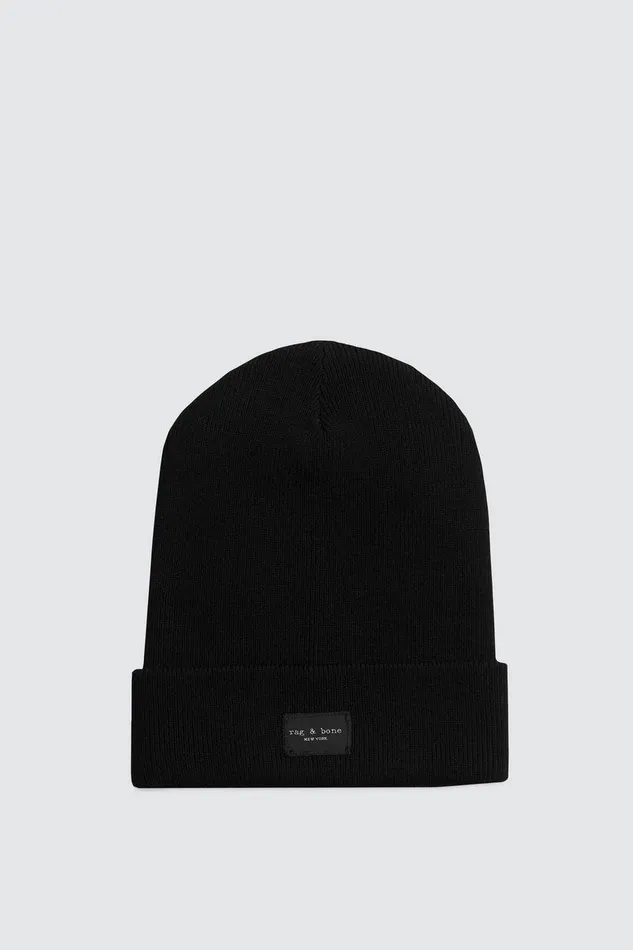 WomenMen Hats Rag 038 Bone Addison Beanie Black