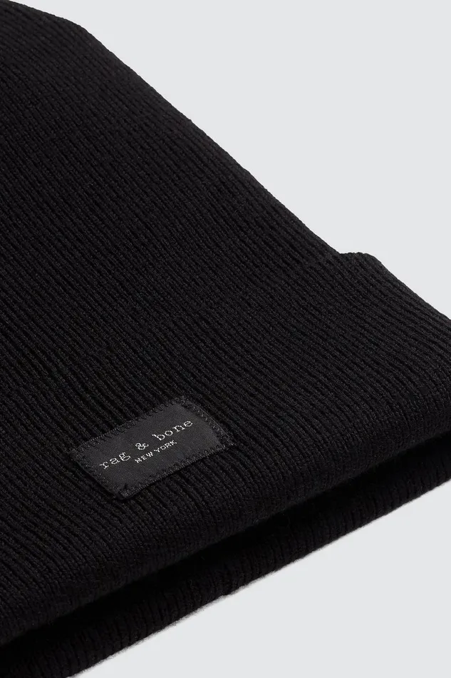 WomenMen Hats Rag 038 Bone Addison Beanie Black