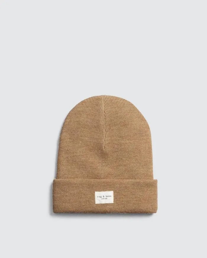 WomenMen Hats Rag 038 Bone Addison Beanie Camel