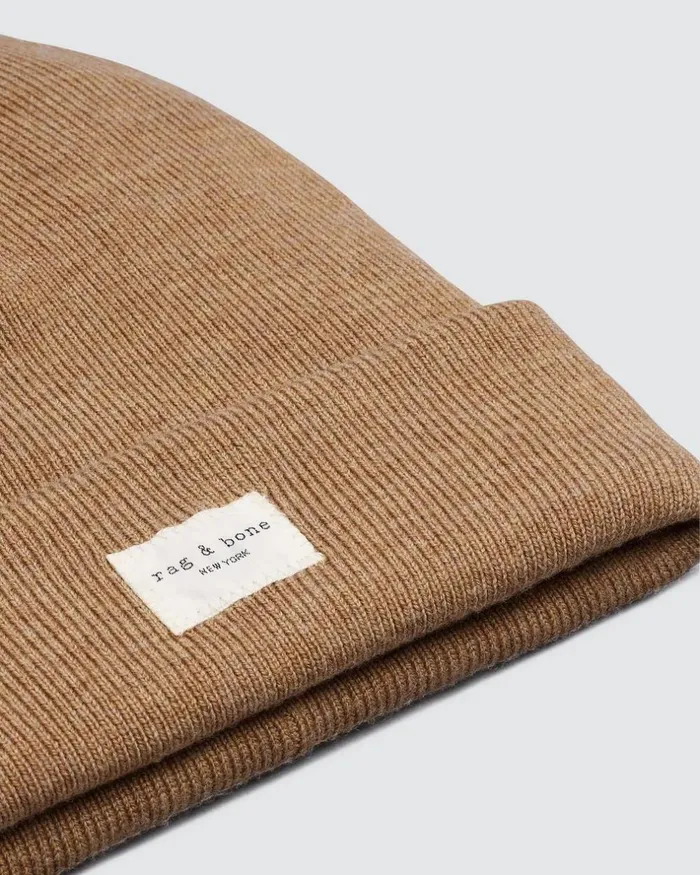 WomenMen Hats Rag 038 Bone Addison Beanie Camel
