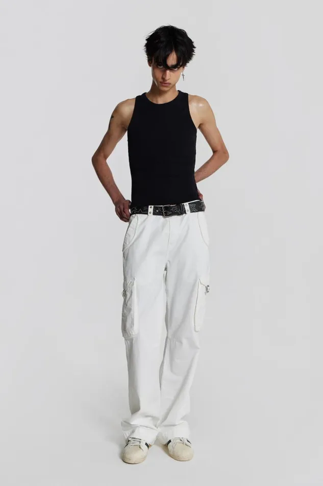 WomenMen Jaded London Ntrls NTRLS Black Rib Vest