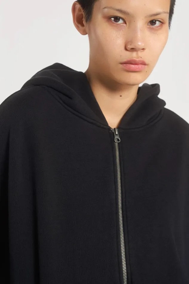 WomenMen Jaded London Ntrls NTRLS Dust Black Oversized Zip Through Hoodie