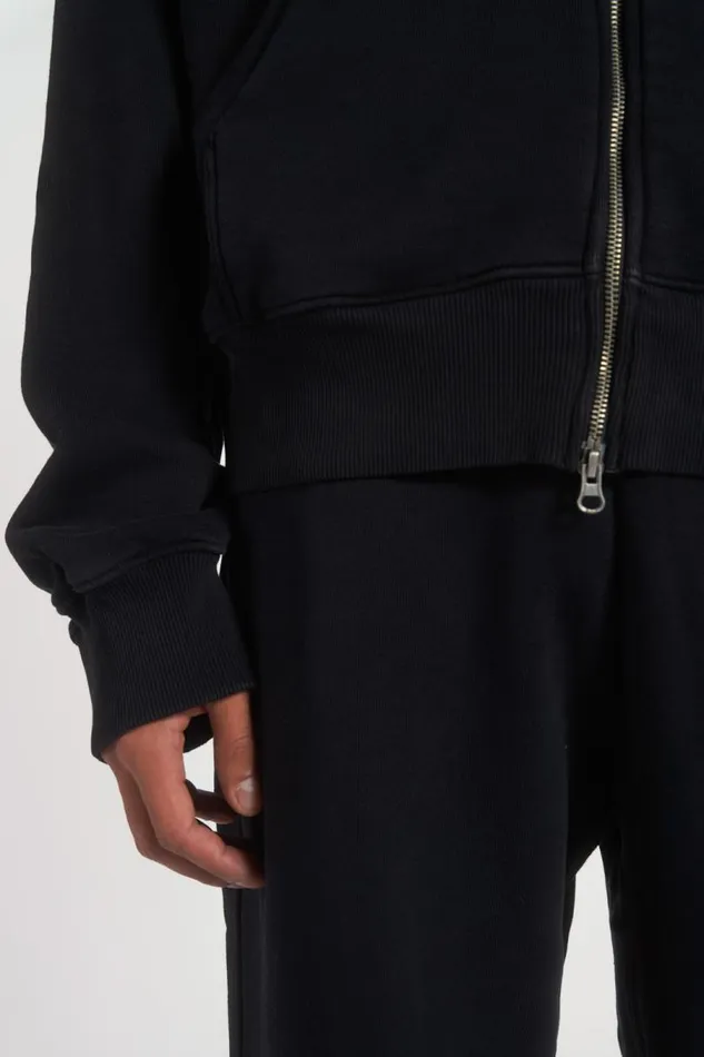 WomenMen Jaded London Ntrls NTRLS Dust Black Oversized Zip Through Hoodie