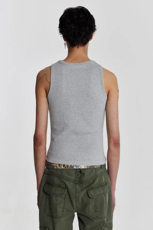 WomenMen Jaded London Ntrls NTRLS Grey Rib Vest