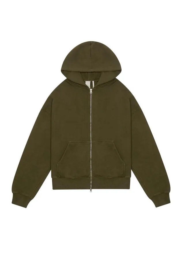 WomenMen Jaded London Ntrls NTRLS Moss Oversized Zip Through Hoodie