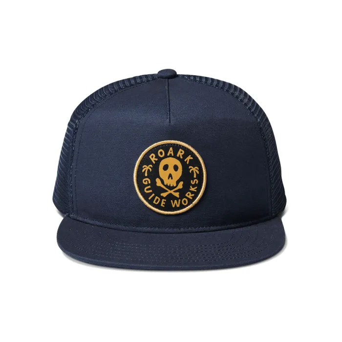 WomenMen Roark Hats Station Trucker Snapback Hat Dark Navy