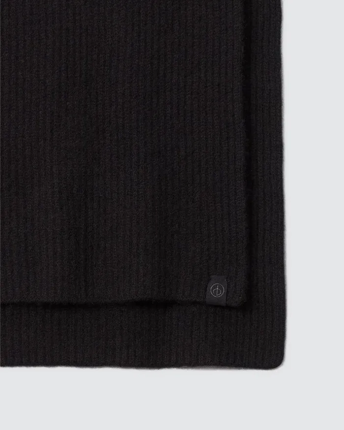 WomenMen Scarves 038 Ponchos Rag 038 Bone Ace Cashmere Scarf Black