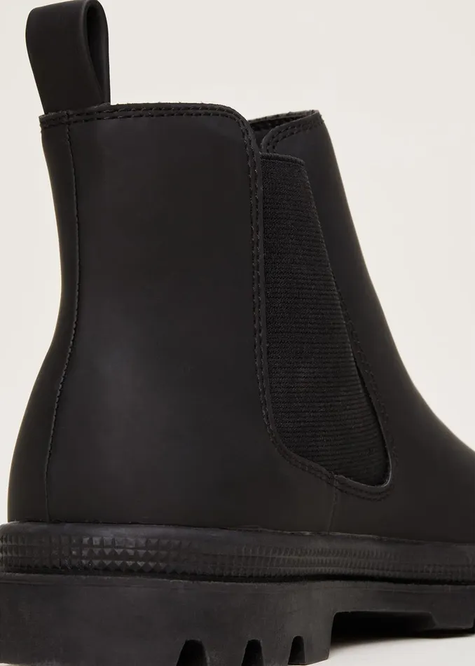 Women Phase Eight Boots Chunky Chelsea Boot Black