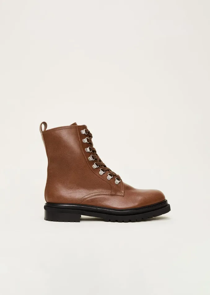 Women Phase Eight Boots Meladie Leather Lace Up Boot Brown