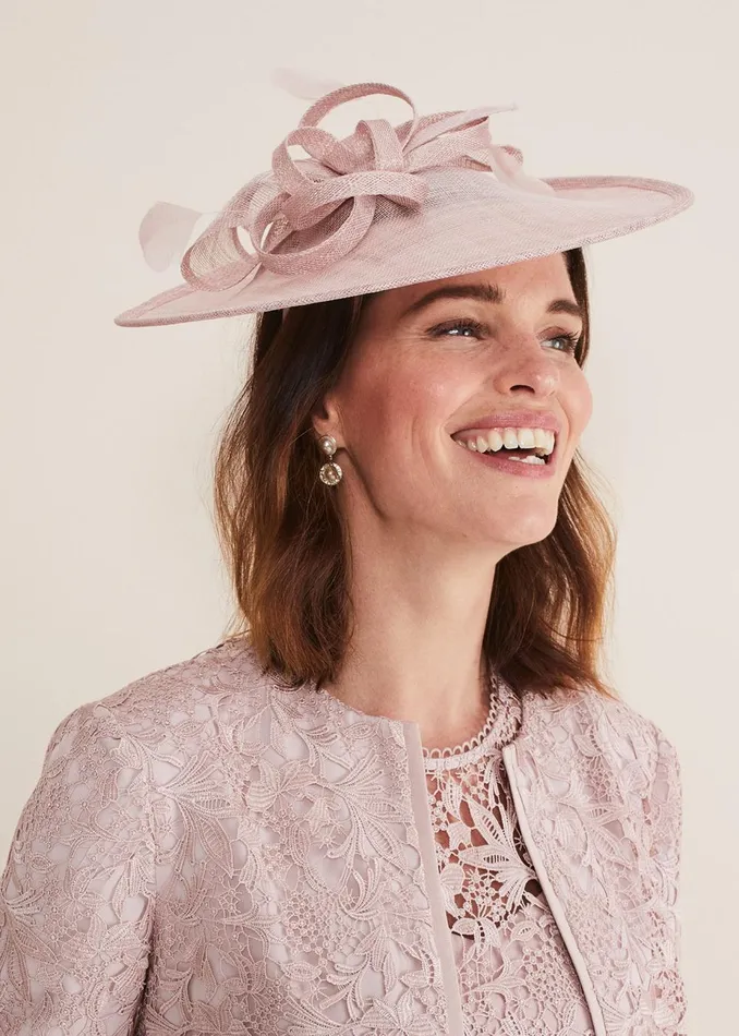Women Phase Eight Fascinators and Hats Blush Pink Fascinator Antique Rose