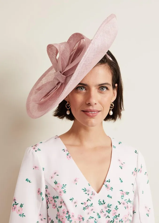 Women Phase Eight Fascinators and Hats Bow Detail Statement Disc Fascinator Pale Pink Women Phase Eight Fascinators and Hats Bow Detail Statement Disc Fascinator Pale Pink