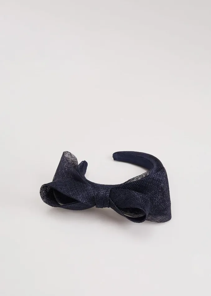 Women Phase Eight Fascinators and Hats Bow Padded Headband Navy