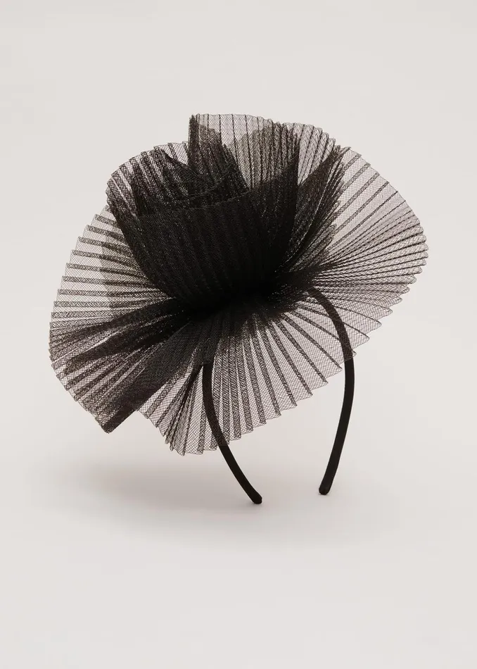 Women Phase Eight Fascinators and Hats Freeform Flower Headband Black