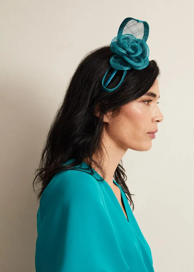 Women Phase Eight Fascinators and Hats Green Flower Headband Bright Green