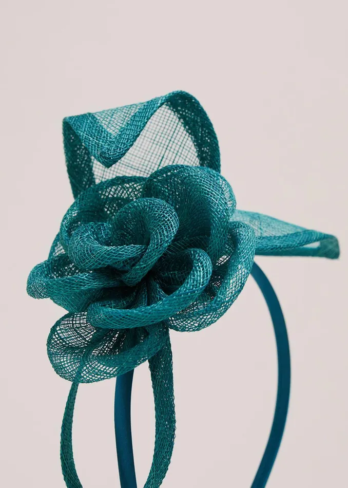 Women Phase Eight Fascinators and Hats Green Flower Headband Bright Green