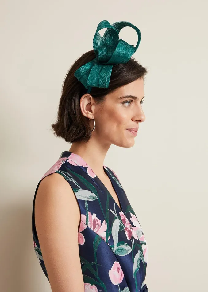 Women Phase Eight Fascinators and Hats Large Bow Headband Green