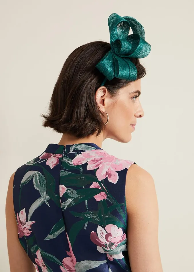 Women Phase Eight Fascinators and Hats Large Bow Headband Green