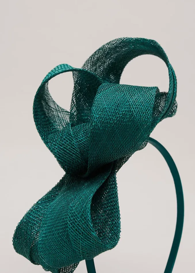 Women Phase Eight Fascinators and Hats Large Bow Headband Green