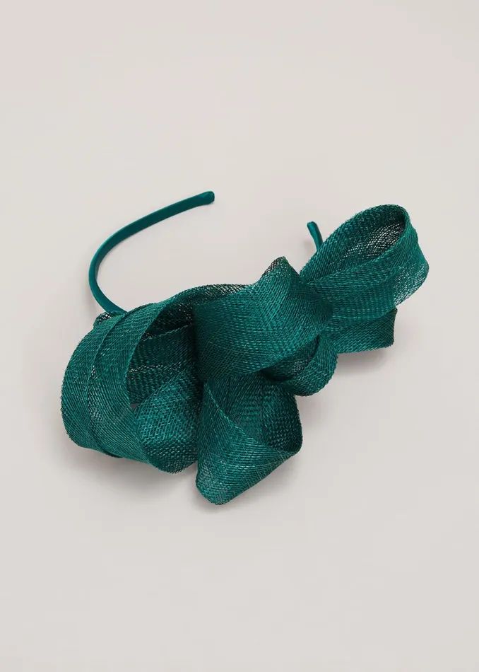 Women Phase Eight Fascinators and Hats Large Bow Headband Green