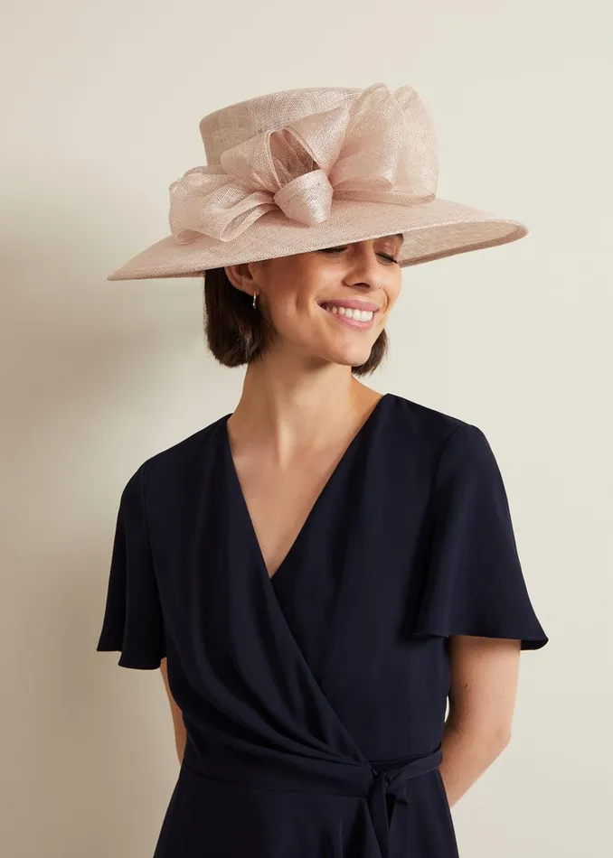 Women Phase Eight Fascinators and Hats Layered Bow Hat Latte