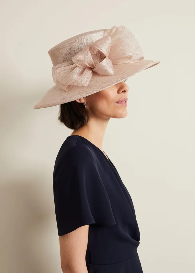 Women Phase Eight Fascinators and Hats Layered Bow Hat Latte