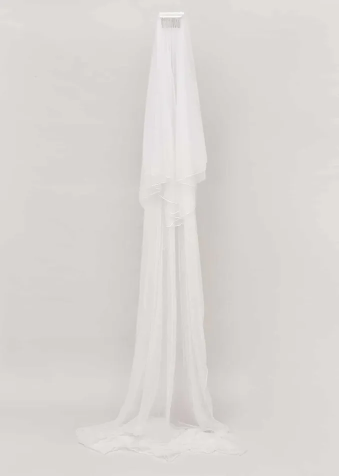 Women Phase Eight Fascinators and Hats Long Double Tier Veil Ivory
