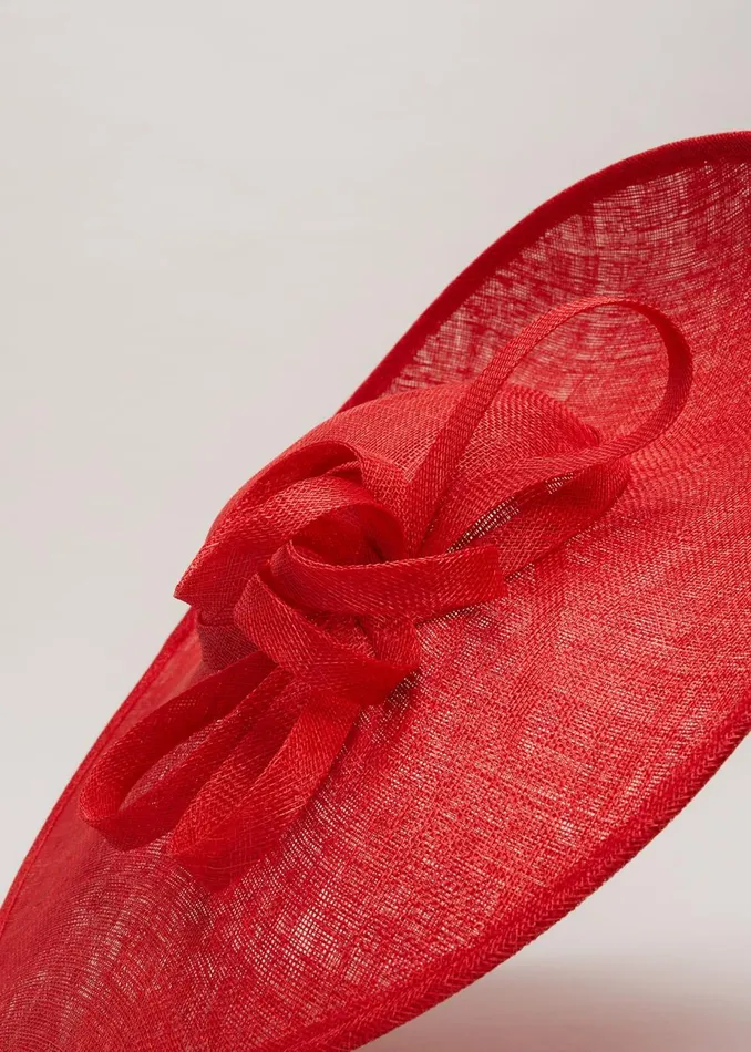 Women Phase Eight Fascinators and Hats Loop Detail Statement Disc Red
