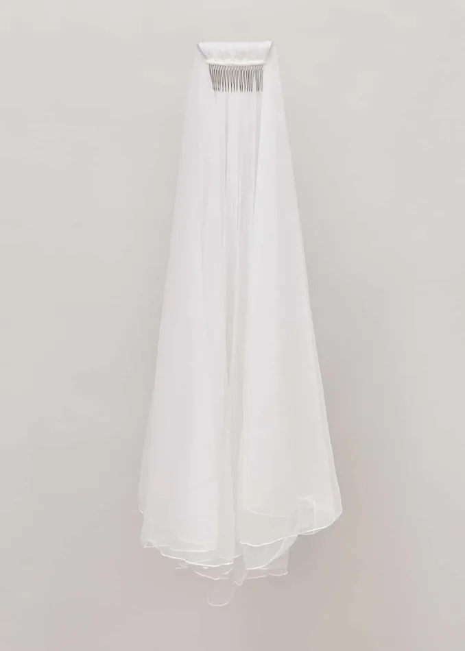 Women Phase Eight Fascinators and Hats Short Double Tier Veil Ivory