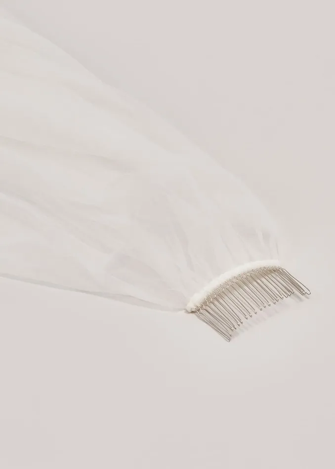 Women Phase Eight Fascinators and Hats Short Double Tier Veil Ivory