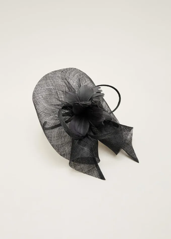 Women Phase Eight Fascinators and Hats Sorrel Feather Flower Fascinator Pine