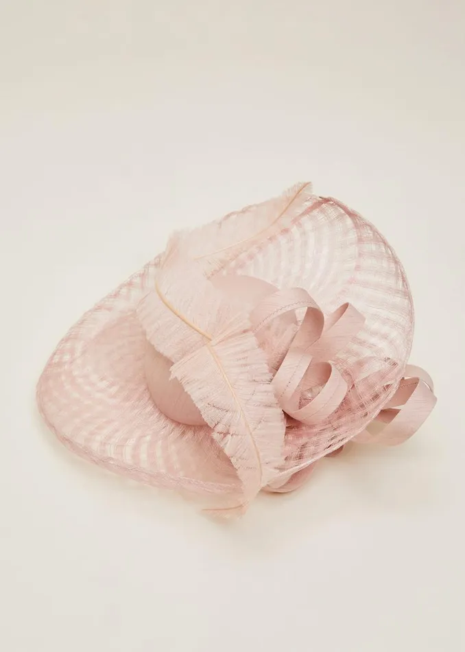 Women Phase Eight Fascinators and Hats Statement Feather Disc Fascinator Cameo