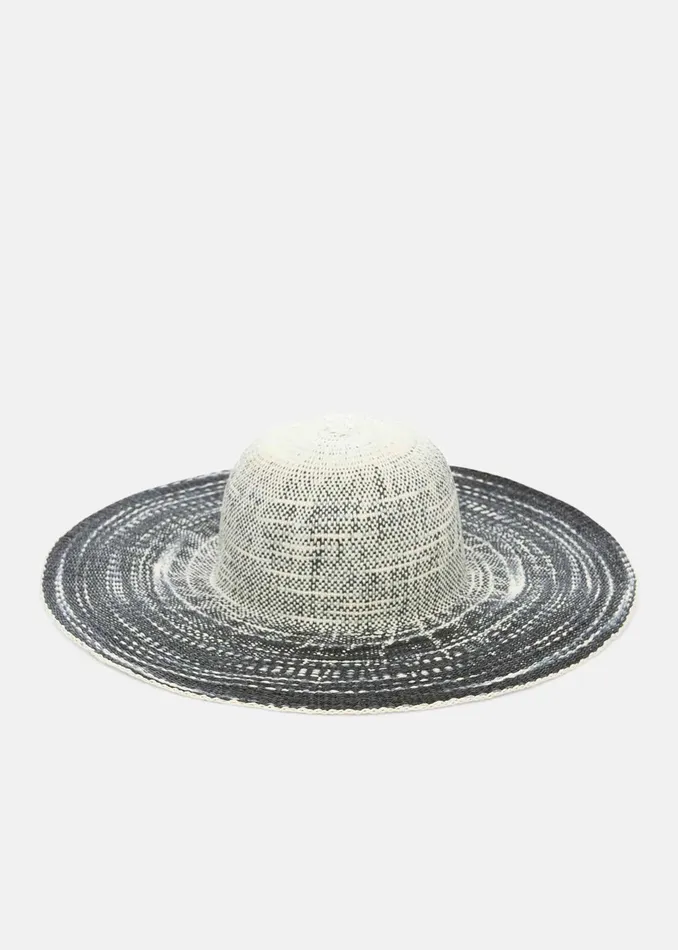 Women Phase Eight Fascinators and Hats Tali Black And White Straw Hat Multicoloured