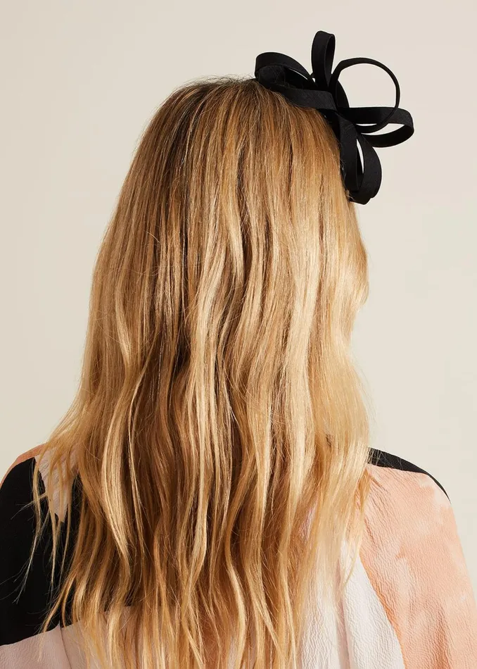 Women Phase Eight Fascinators and Hats Triple Loop Headband Black