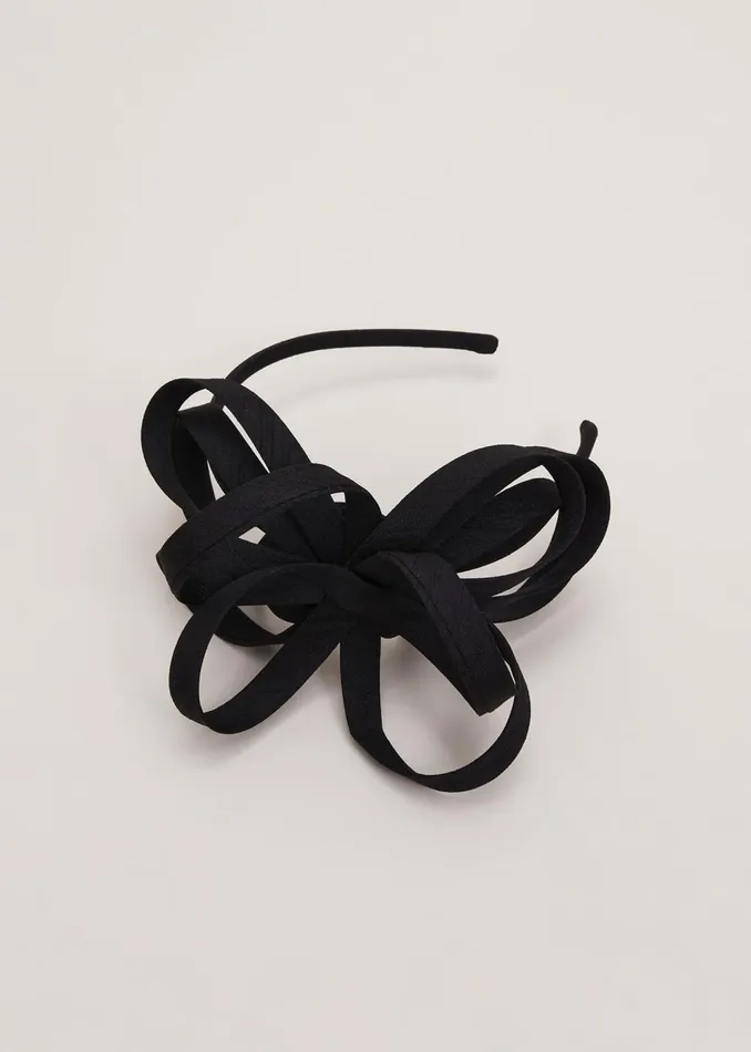 Women Phase Eight Fascinators and Hats Triple Loop Headband Black